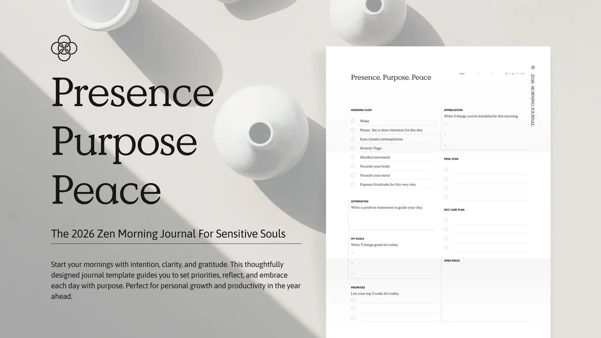 Purpose.  Presence.  Peace